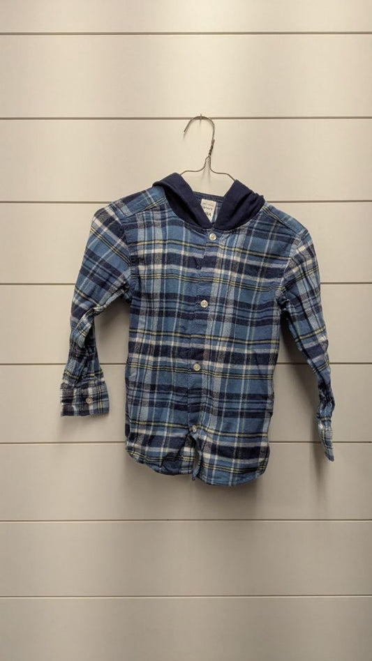 Carters Hooded Flannel - 4t