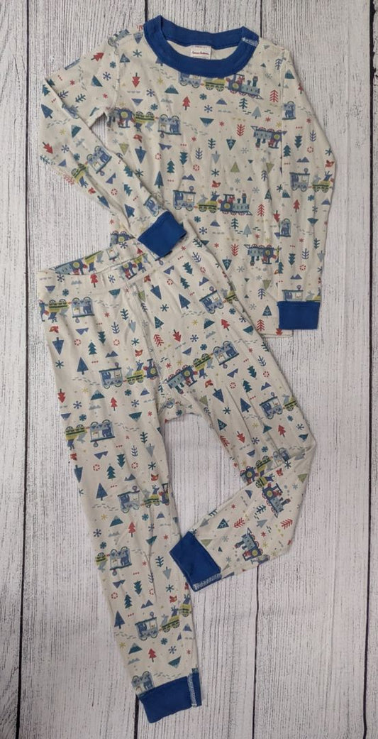 Hanna Andersson Christmas Train Pajama Set - 5t