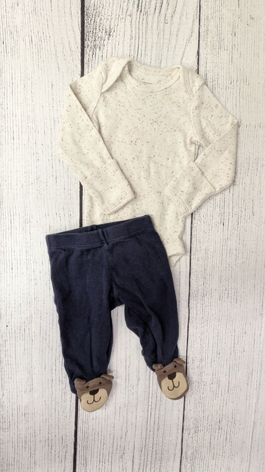 Carters Bear Outfit - NB