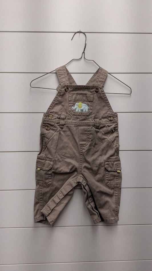 Carters Elephant Overalls - 6mo