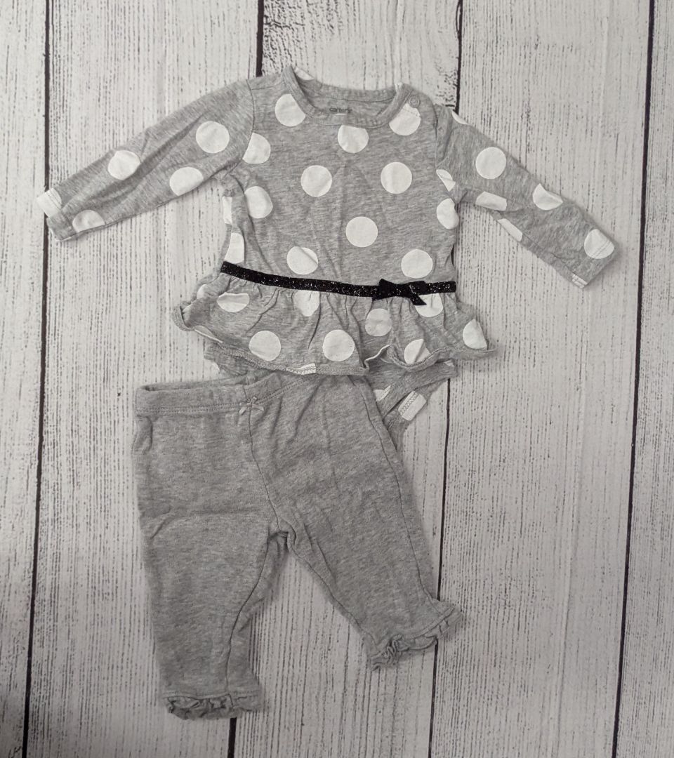 Carters Polka Dot Outfit - 3mo