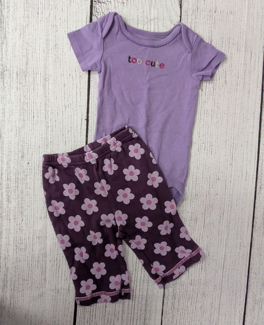 Carters Flower Outfit - 3mo