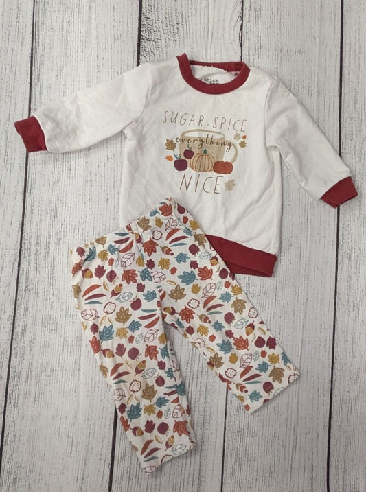 Chick Pea Fall Outfit - 12mo