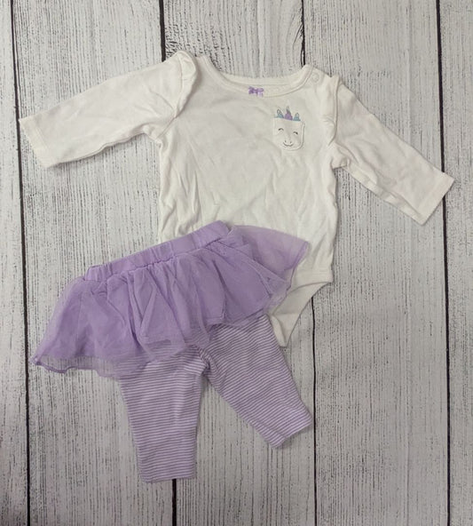 Carters Unicorn Outfit - 3mo