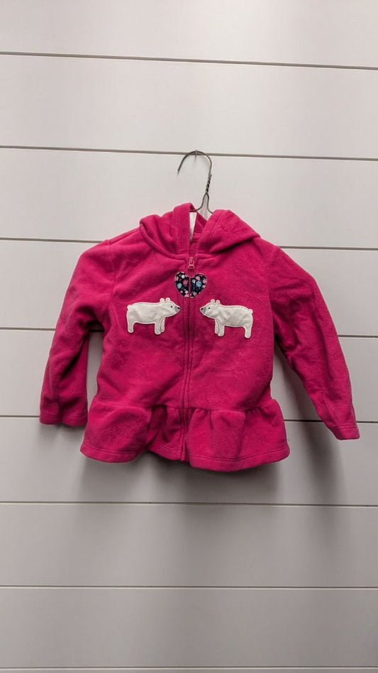 Carters Fleece Bear Zip-Up - 18mo