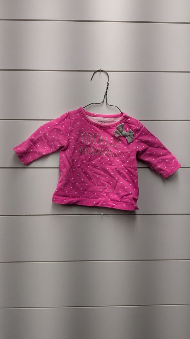 Carters "Adorable" Polka Dot Long Sleeve - 3mo