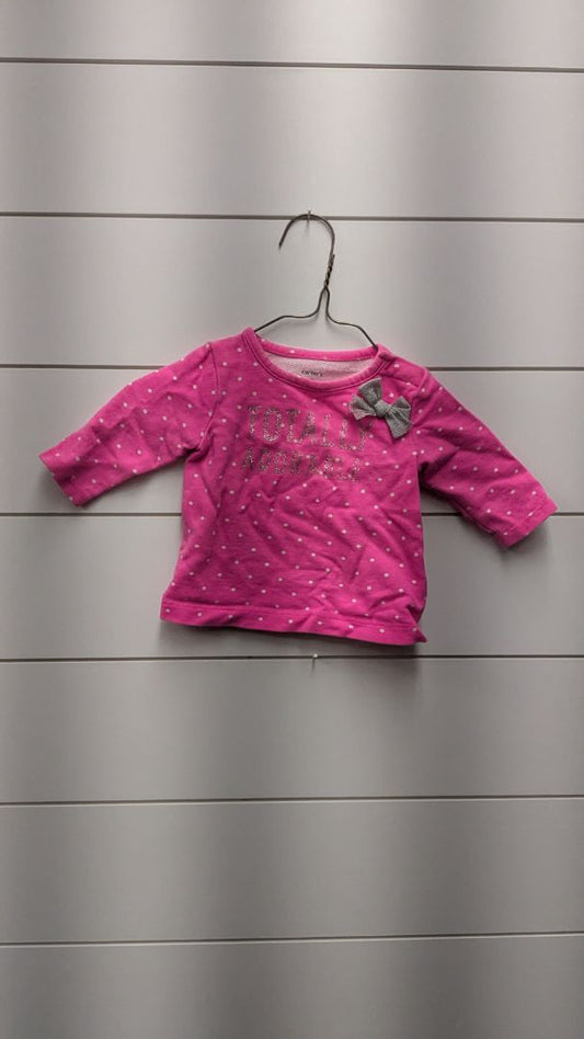 Carters "Adorable" Polka Dot Long Sleeve - 3mo