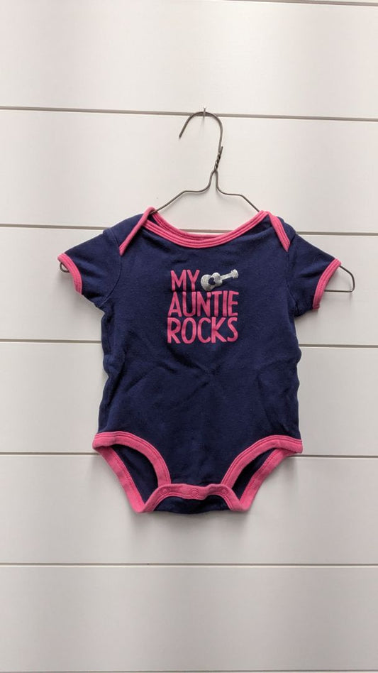 Carters "My Auntie Rocks" Short Sleeve - 3mo