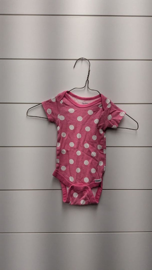 Gerber Polka Dot Short Sleeve - 3mo
