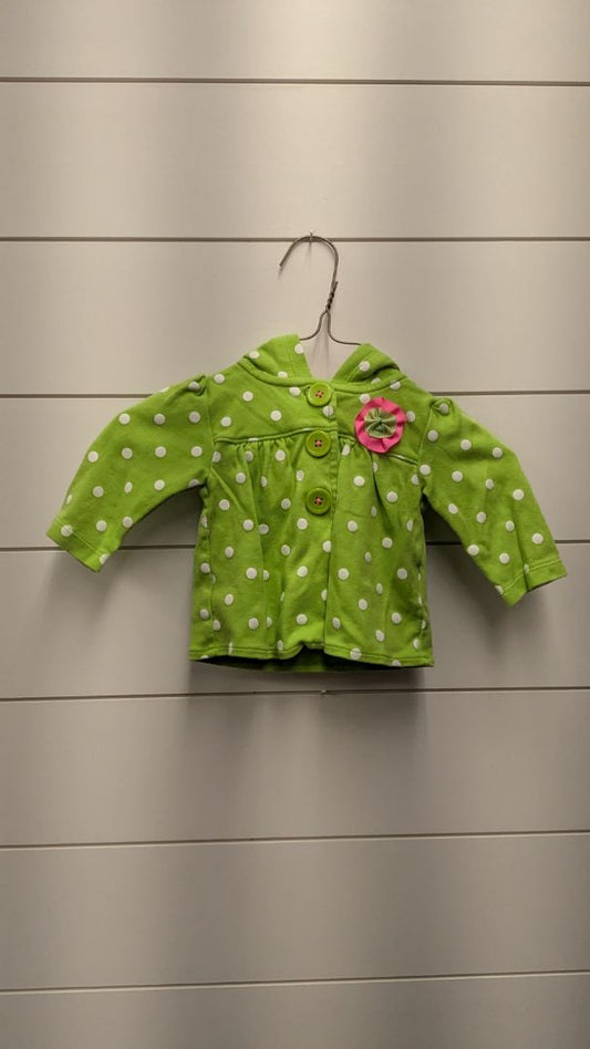 Carters Polka Dot Button-Up Sweater - 3mo