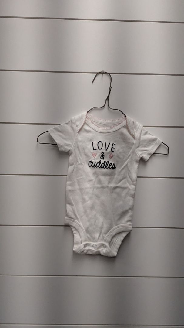 Carters "Love and Cuddles" Short Sleeve - 3mo