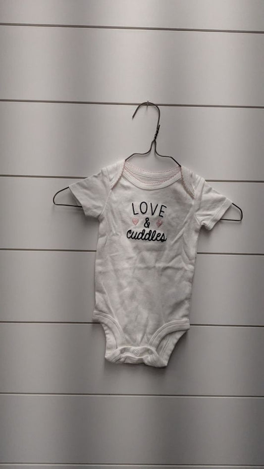 Carters "Love and Cuddles" Short Sleeve - 3mo