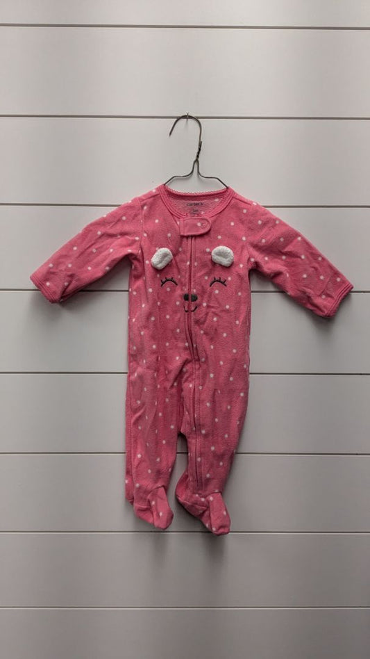 Carters Fleece Bear Pajamas - 3mo