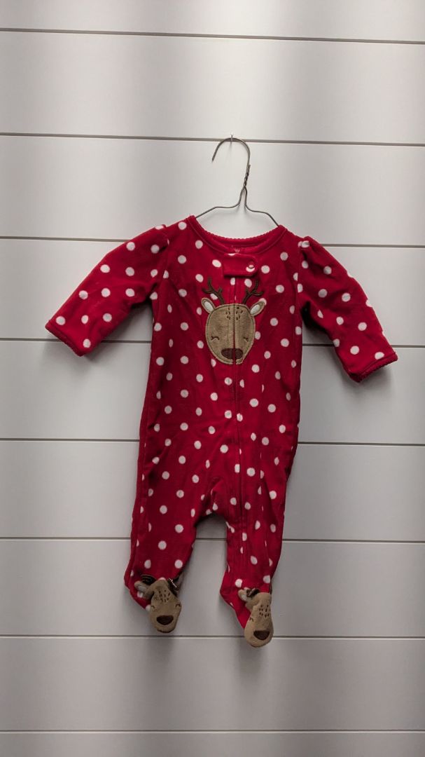 Carters Fleece Reindeer Pajamas - 3mo