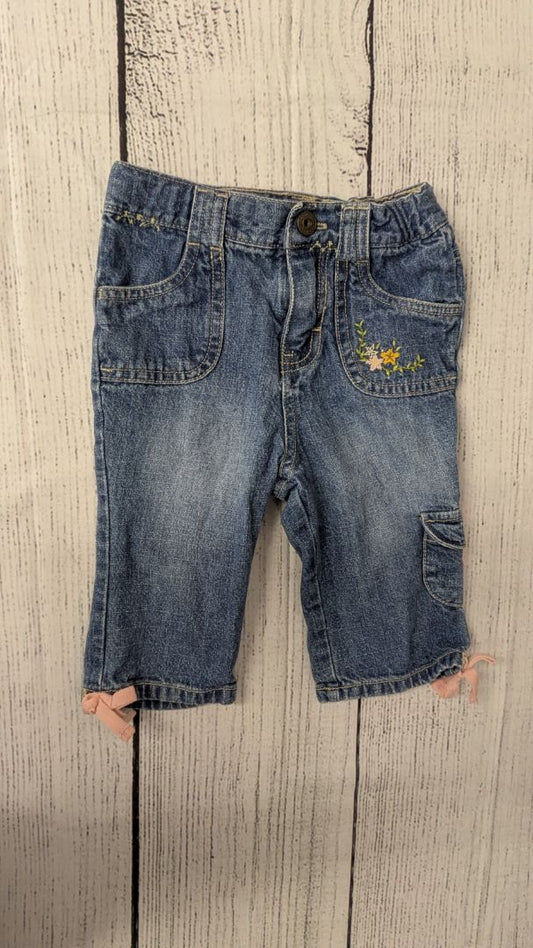 Oshkosh Flower Jeans - 24mo