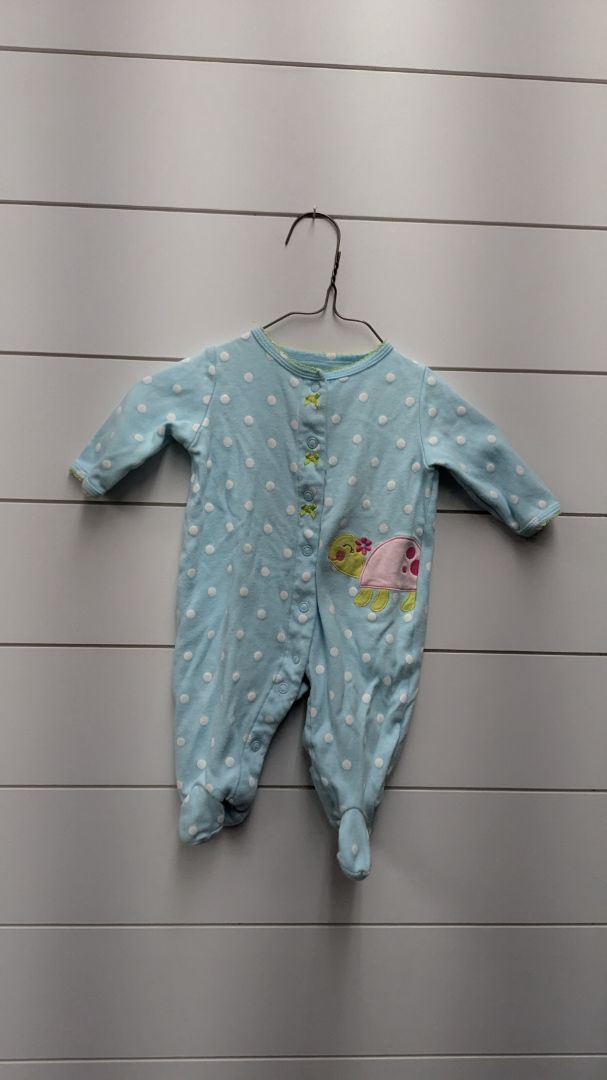 Carters Turtle Pajamas - 3mo