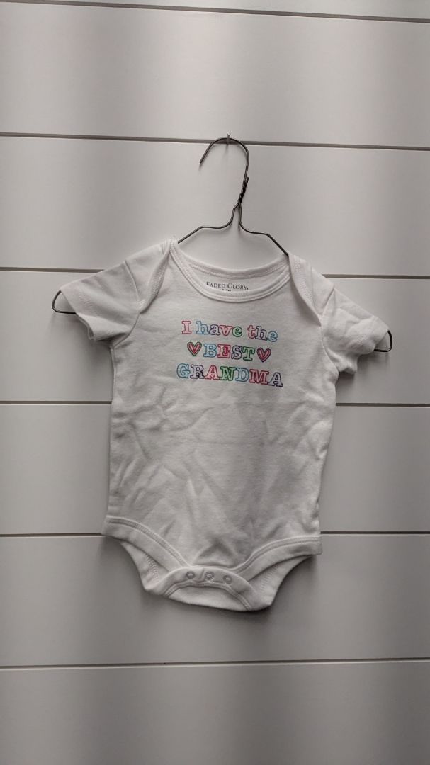 Faded Glory "Best Grandma" Short Sleeve - 3mo