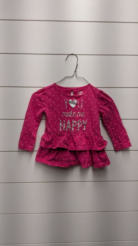 Carters "You Make Me Happy" Long Sleeve - 18mo