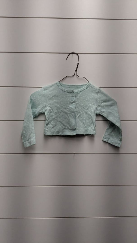 Carters Button-Up Polka Dot Long Sleeve - 9mo