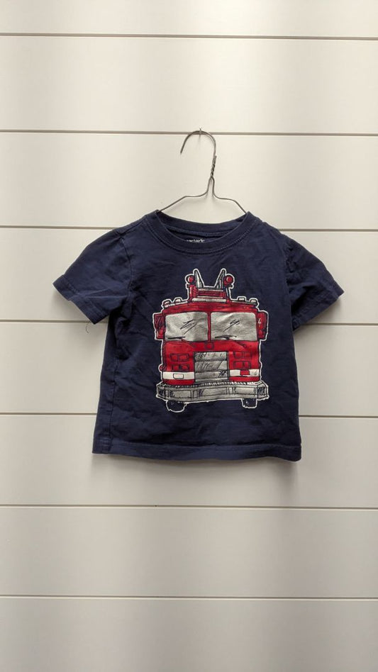 Carters Firetruck Short Sleeve - 18mo
