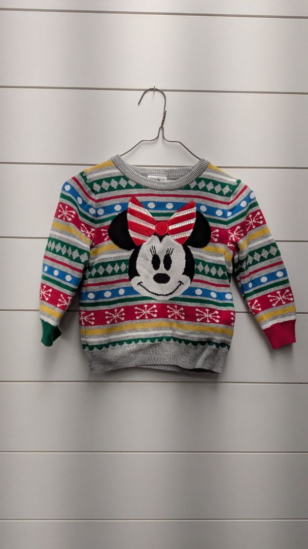 Disney Baby Minnie Mouse Christmas Sweater - 24mo