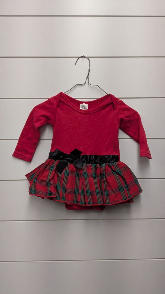Ella Jackson Plaid Christmas Dress - 6mo
