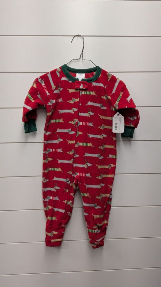 Just Born Fleece Holiday Pajamas - 18mo