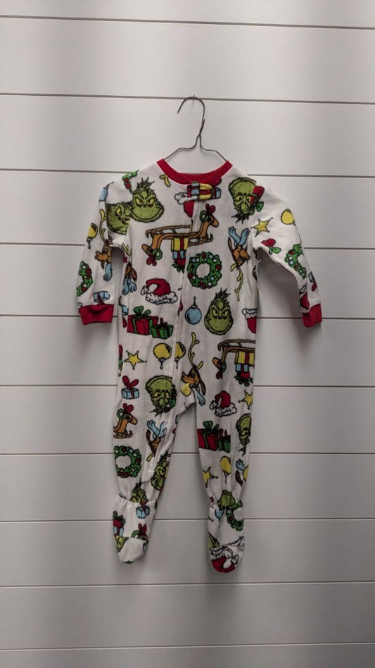 Grinch Fleece Pajamas - 18mo