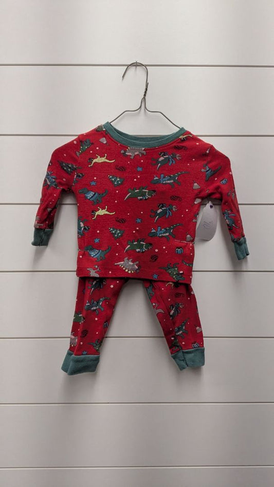 Kidgets Dino Holiday Pajamas - 12mo
