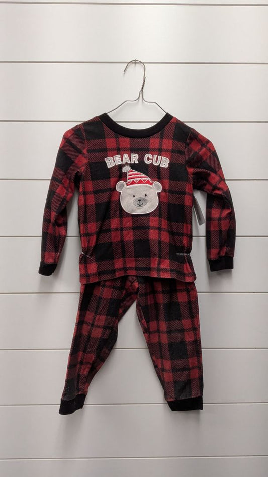 Cuddl Duds Plaid Pajama Set - 3t