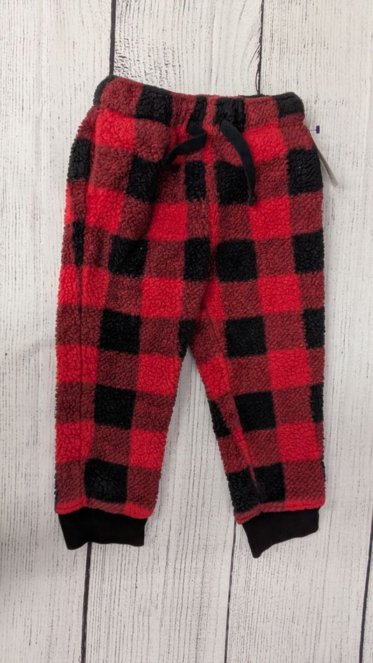 Cat & Jack Fleece Plaid Pajama Pants - 3t