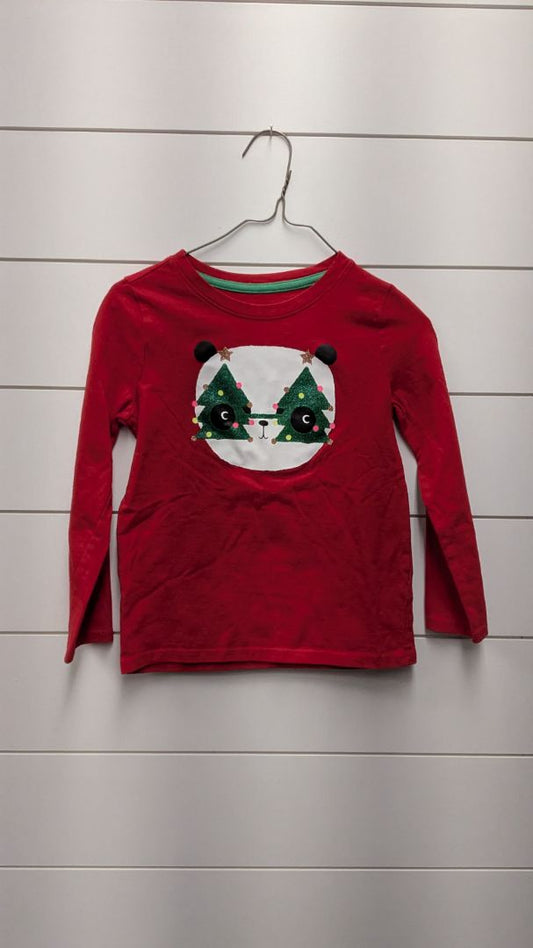Cat & Jack Christmas Panda Long Sleeve - 5t