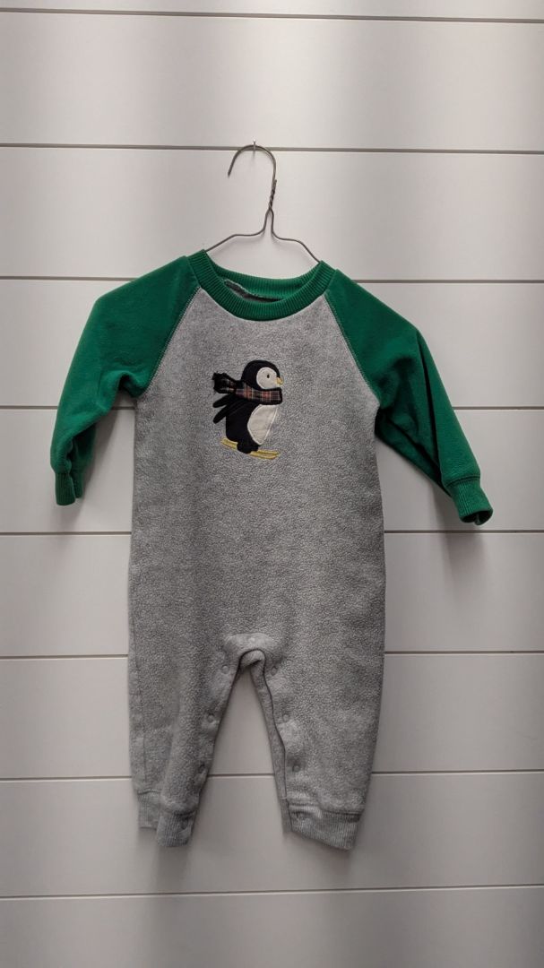 Carters Fleece Penguin Jumper - 12mo