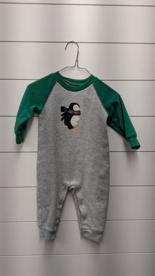 Carters Fleece Penguin Jumper - 12mo