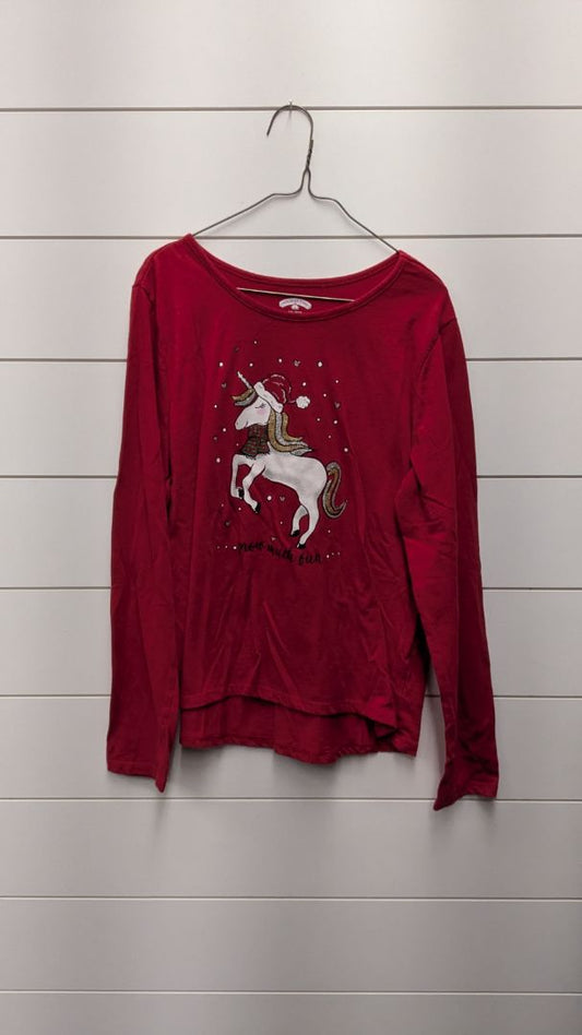 Holiday Time Christmas Unicorn Long Sleeve - 18