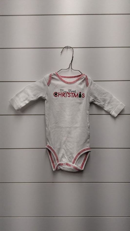 Carters "First Christmas" Long Sleeve - 3mo