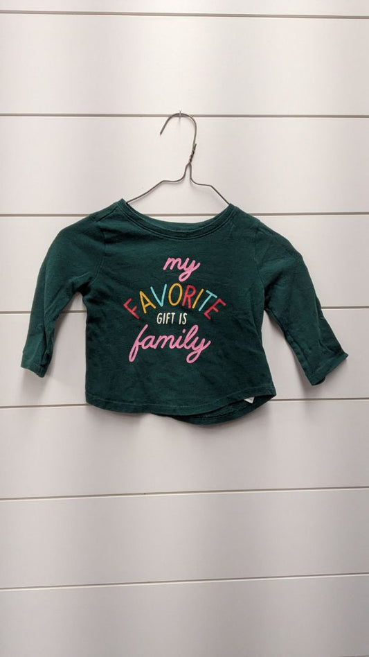 Old Navy "Family" Long Sleeve - 18mo