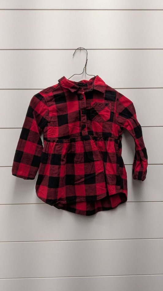Cat & Jack Plaid Long Sleeve - 4t