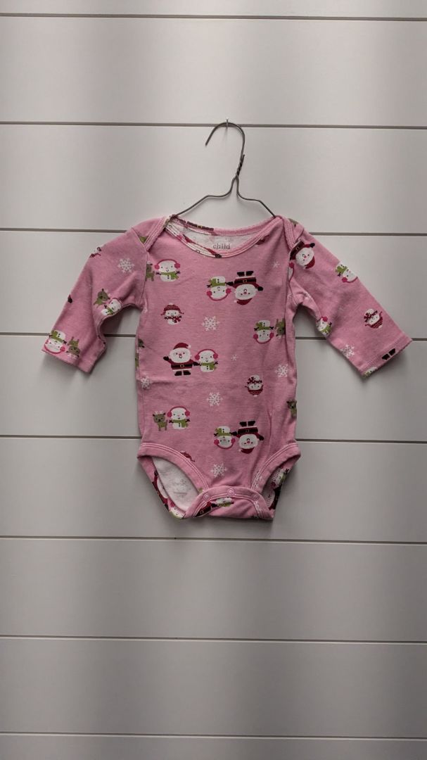 Carters Santa & Snowman Long Sleeve - 6mo