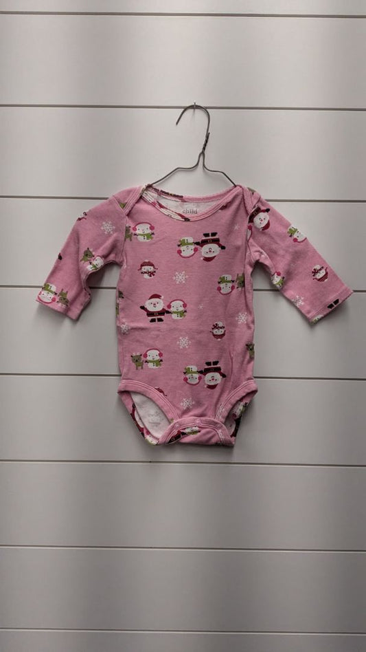 Carters Santa & Snowman Long Sleeve - 6mo