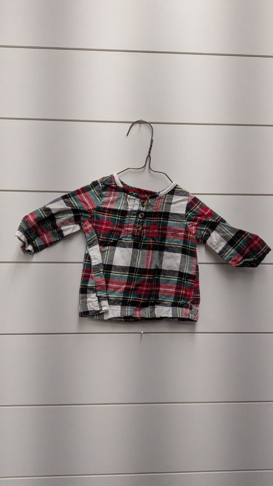 Carters Plaid Long Sleeve - 3mo