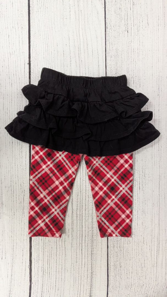 Garanimals Plaid Leggings & Skirt - 6mo