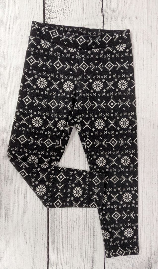 Old Navy Snowflake Fleece Lined Leggings - 8