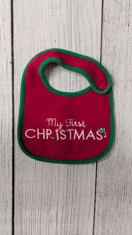 Carters Christmas Bib -