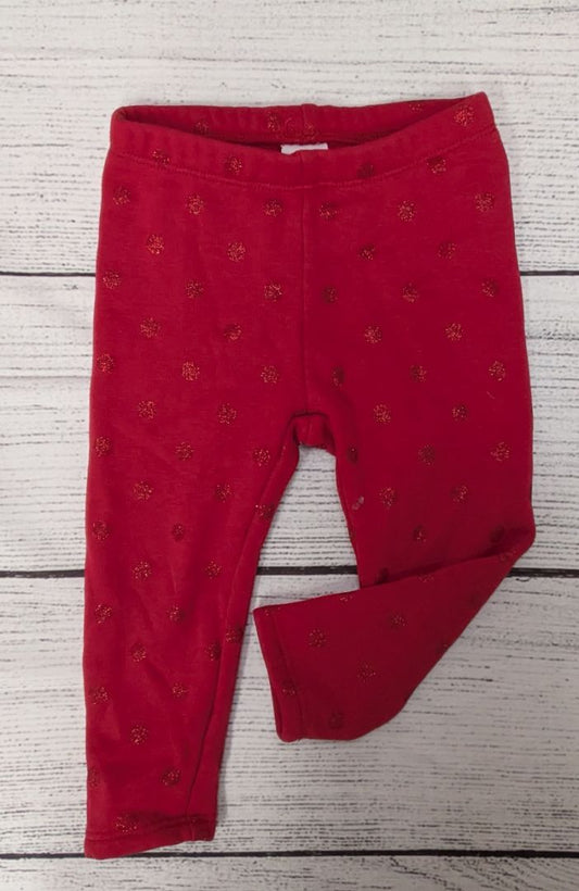 Gymboree Fleece Lined Polka Dot Leggings - 24mo