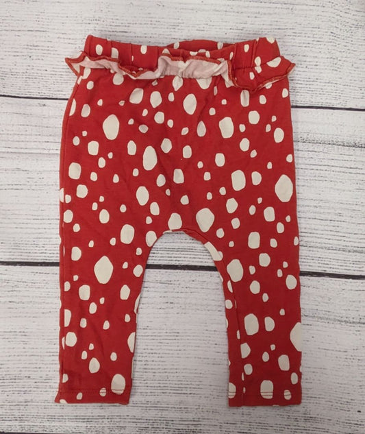 Cat & Jack Polka Dot Ruffle Leggings - 6mo