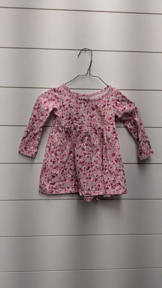 KIDTOPIA Heart Long Sleeve Dress - 12mo