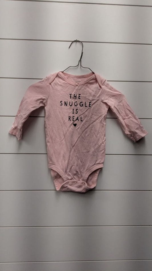 Carters "The snuggle is real" Long Sleeve - 12mo