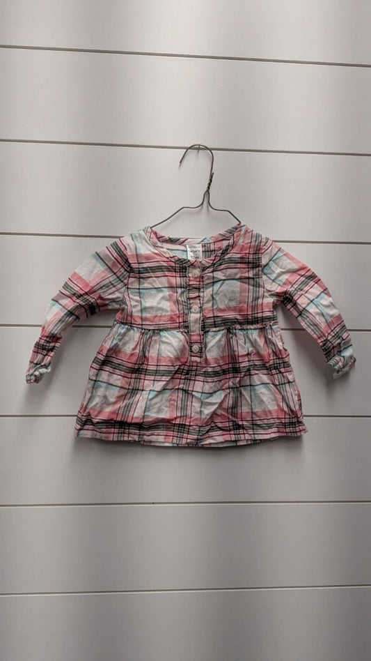 Carters Plaid Long Sleeve - 12mo