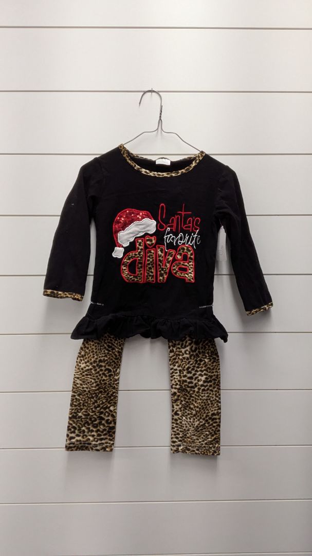 2PC Outfit Santas Favorite Diva - 8